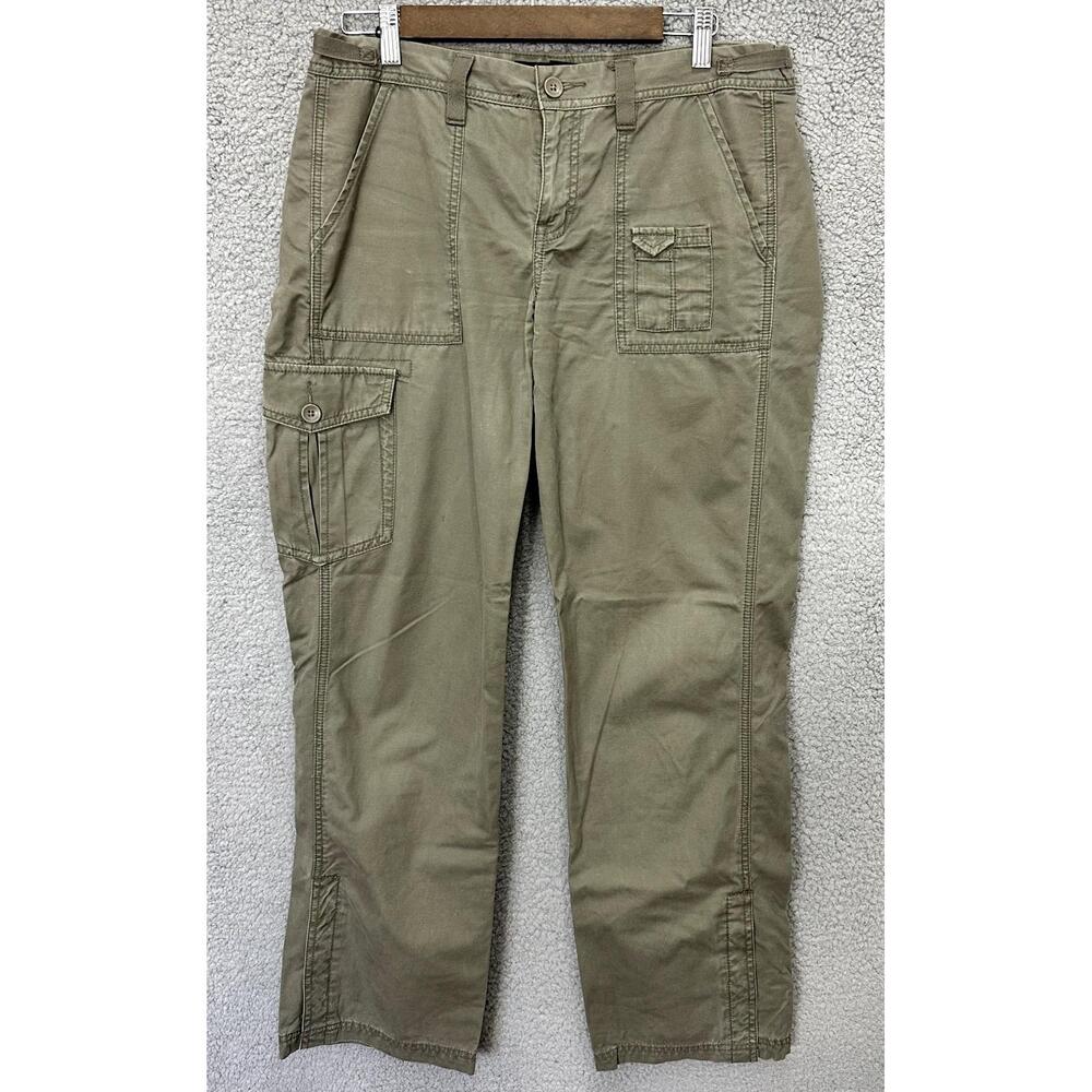 Calvin Klein Jeans Cargo Pants 10 Olive Green Utility Y2K Grunge‎ Vtg Streetwear